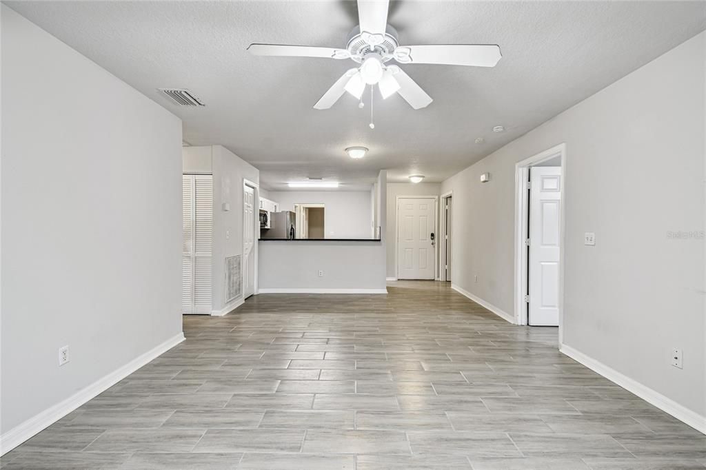 Empty room, Interior, Wood Texture Flooring