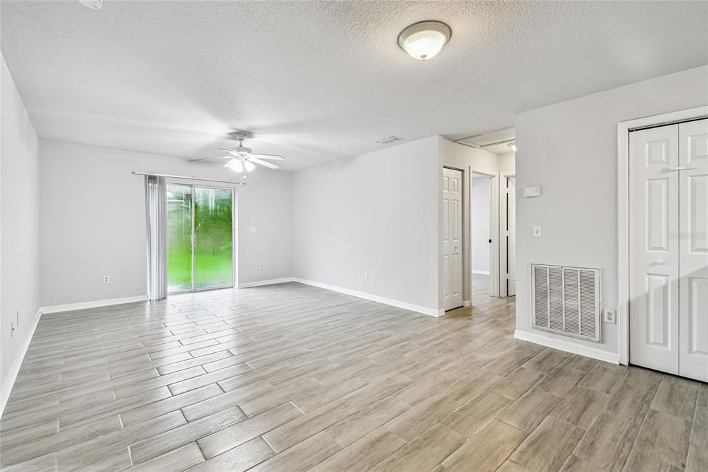 Empty room, Interior, Wood Texture Flooring