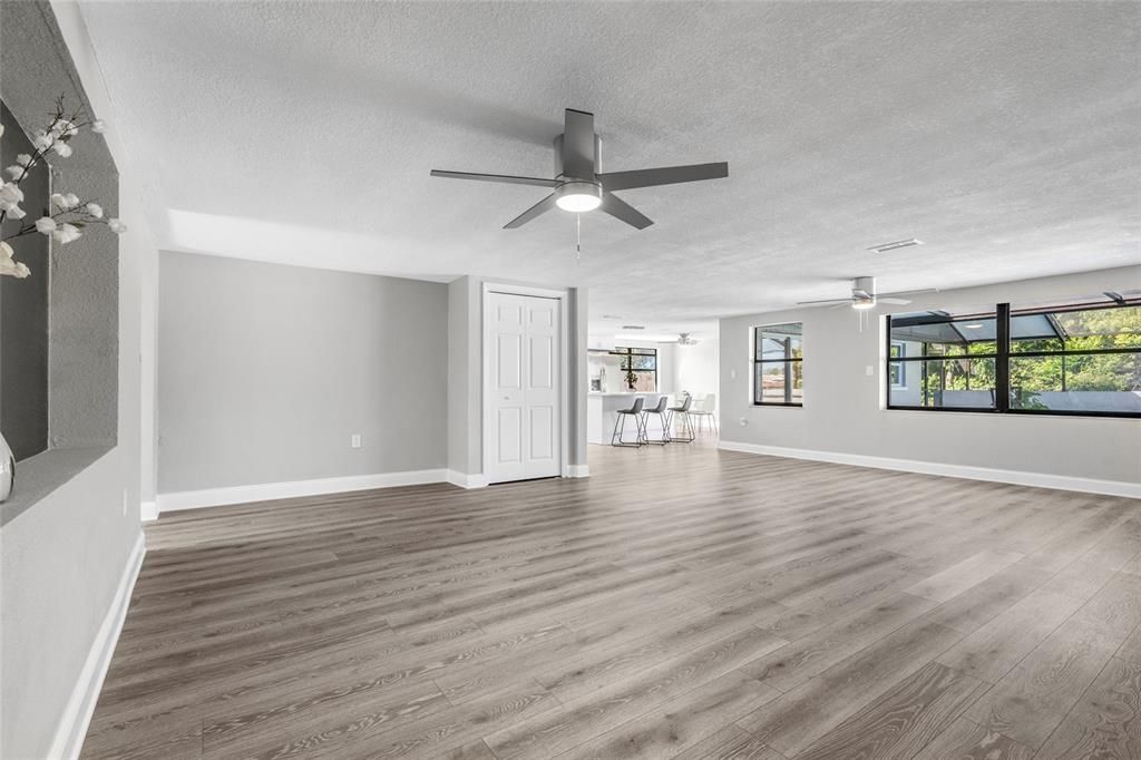 Empty room, Interior, Wood Texture Flooring