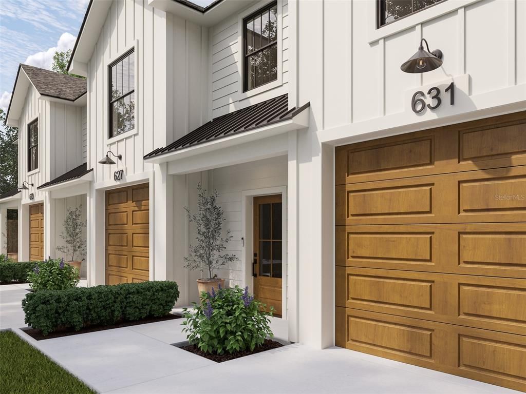 Attached, Exterior, Facade, None