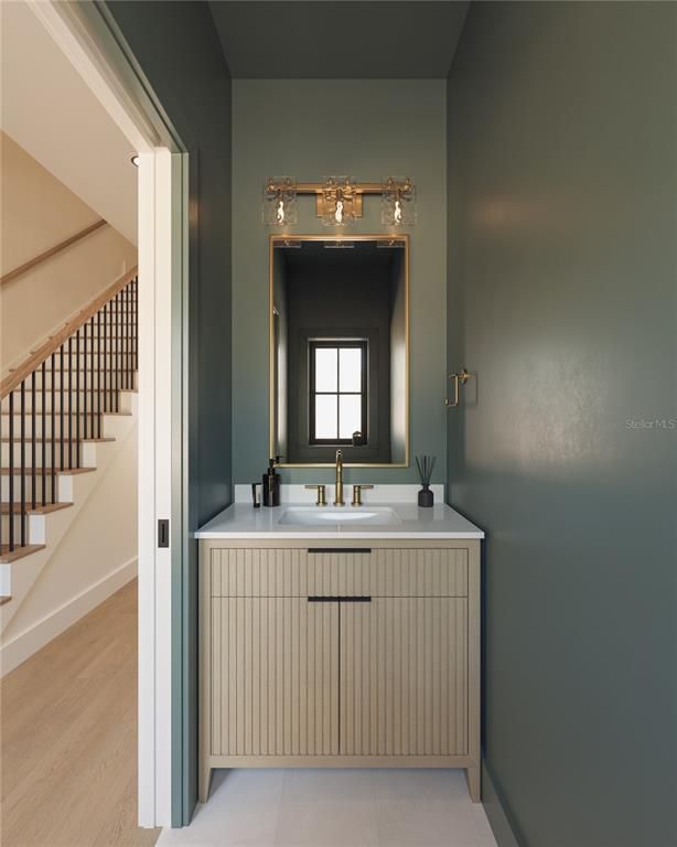 Bathroom, Interior, Wood Texture Flooring