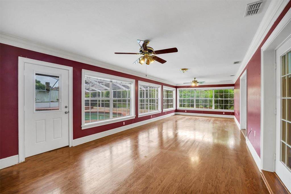 Empty room, Interior, Wood Texture Flooring