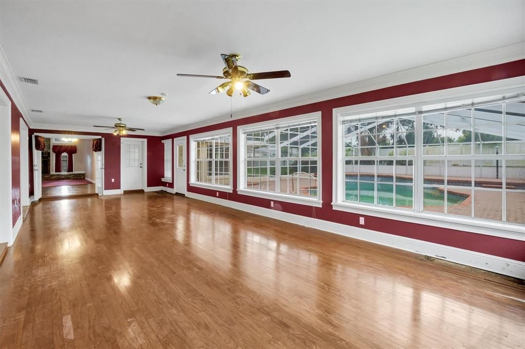Empty room, Interior, Wood Texture Flooring