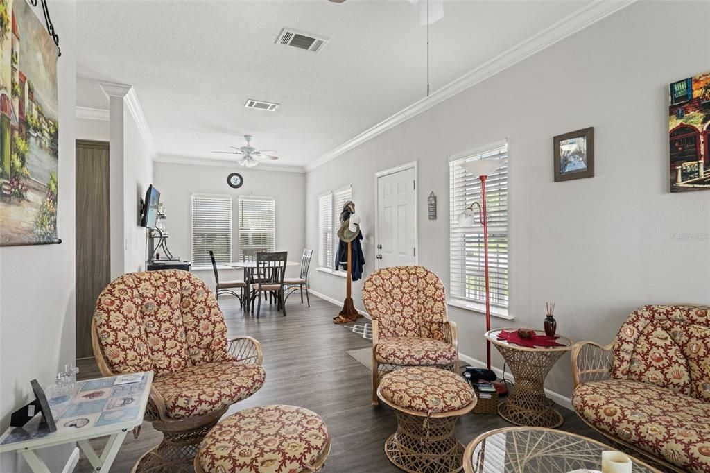 Dining room, Interior, Wood Texture Flooring