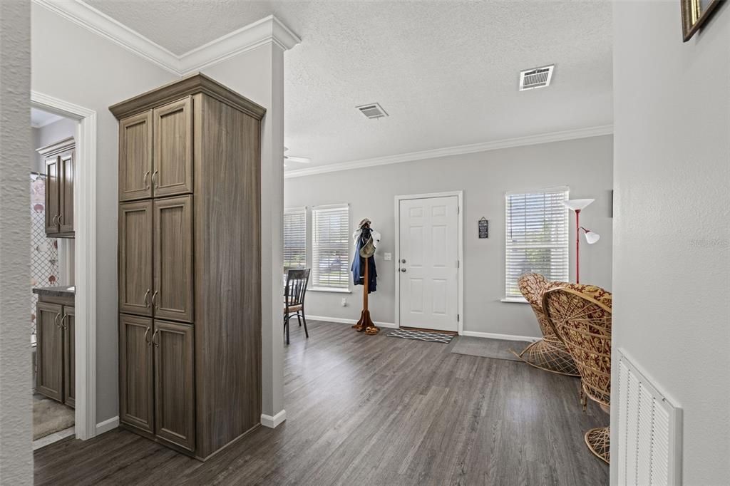 Dining room, Interior, Wood Texture Flooring