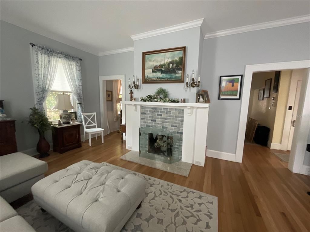 Fireplace, Interior, Wood Texture Flooring