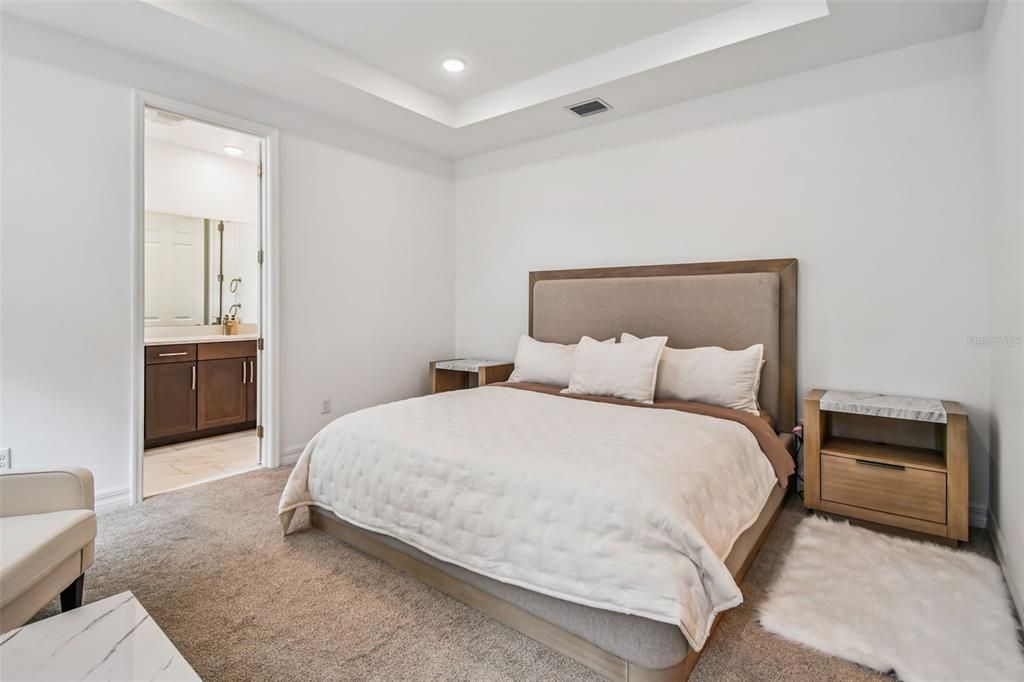 Bedroom, Interior, Recessed Lighting