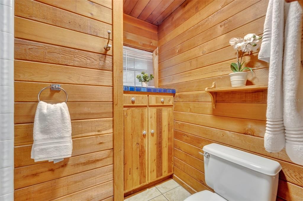 Bathroom, Interior, Wooden Ceilings, Wooden Walls