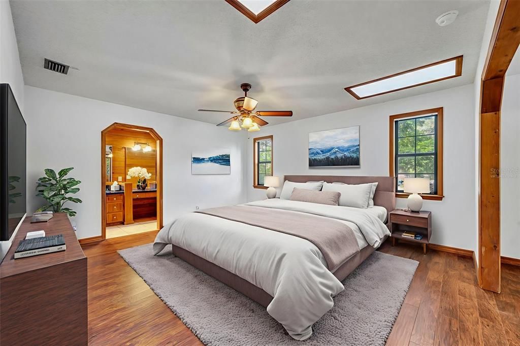 Bedroom, Interior, Wood Texture Flooring