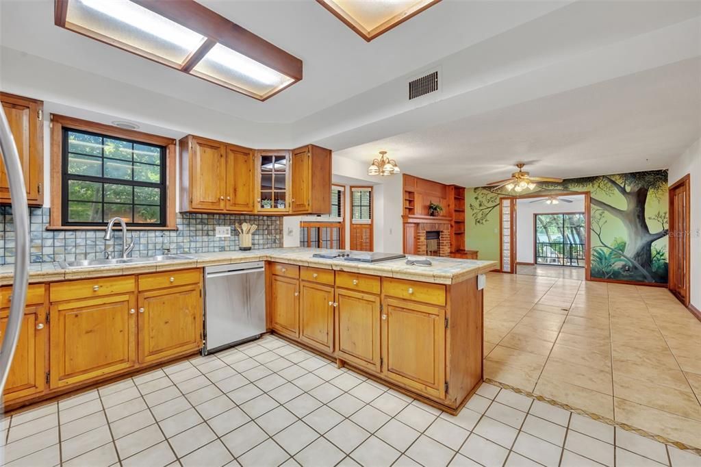 Interior, Kitchen, Tile Countertops