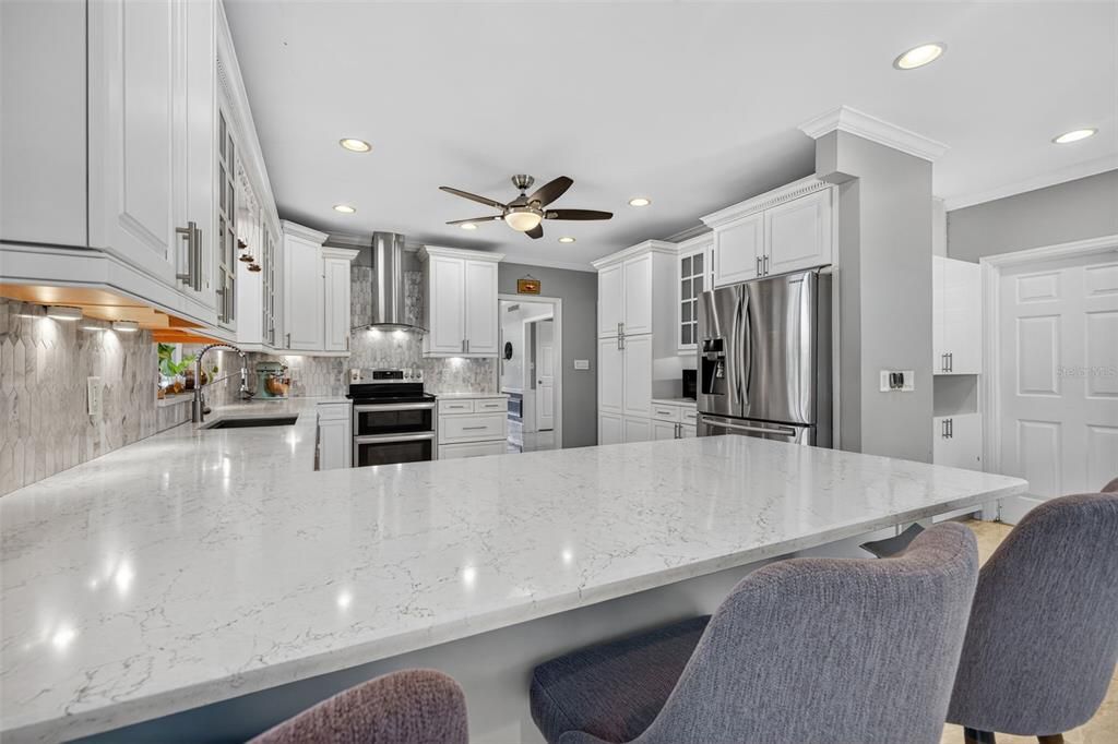 Interior, Kitchen, Recessed Lighting, Stainless Steel Appliances