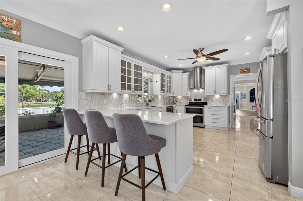 Interior, Kitchen, Recessed Lighting, Stainless Steel Appliances