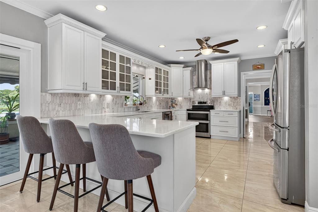 Interior, Kitchen, Recessed Lighting, Stainless Steel Appliances