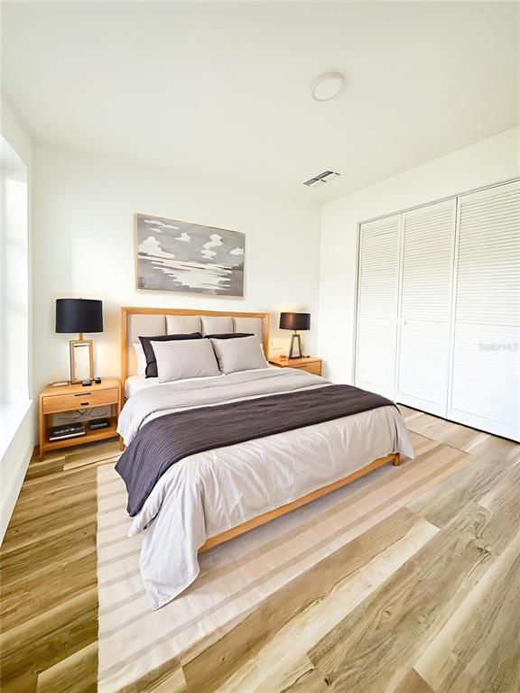 Bedroom, Interior, Wood Texture Flooring