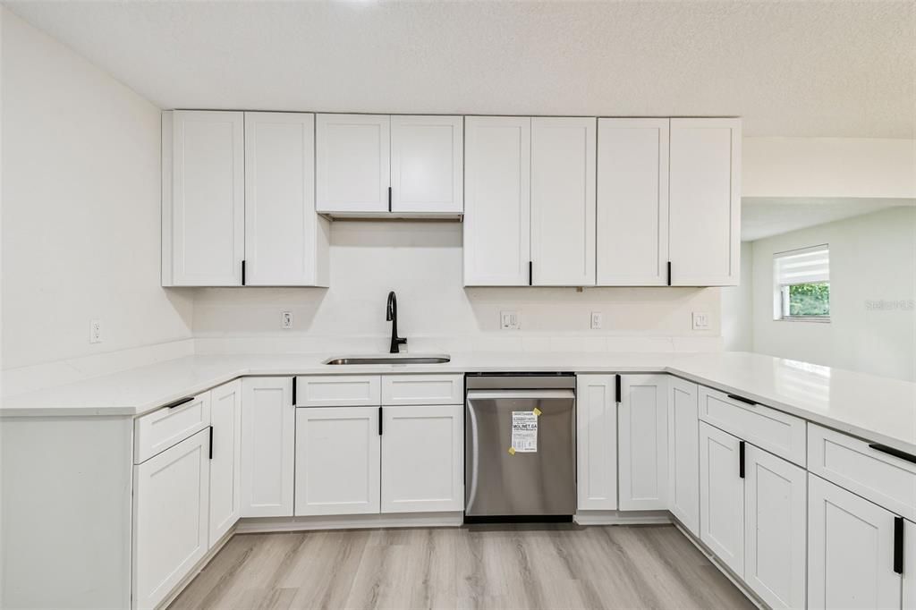 Interior, Kitchen, Wood Texture Flooring