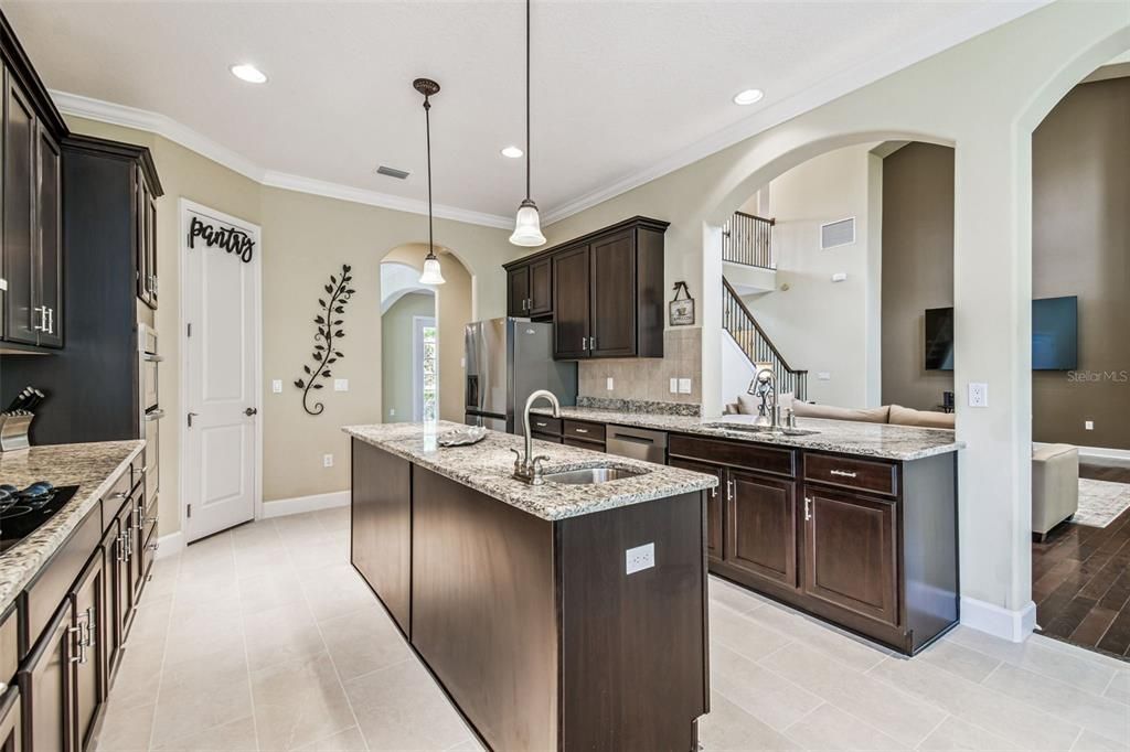 Interior, Kitchen, Pendant Lights, Recessed Lighting