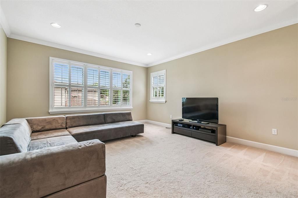 Interior, Living room, Recessed Lighting
