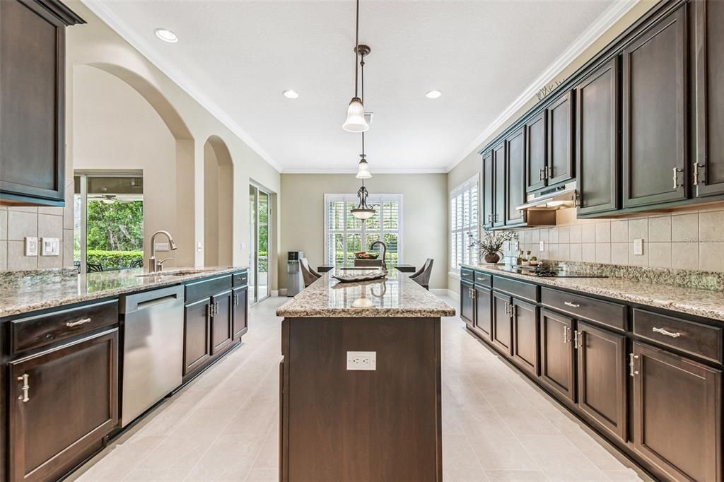 Dining room, Interior, Kitchen, Pendant Lights, Recessed Lighting