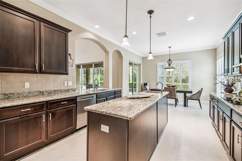 Dining room, Interior, Kitchen, Pendant Lights, Recessed Lighting