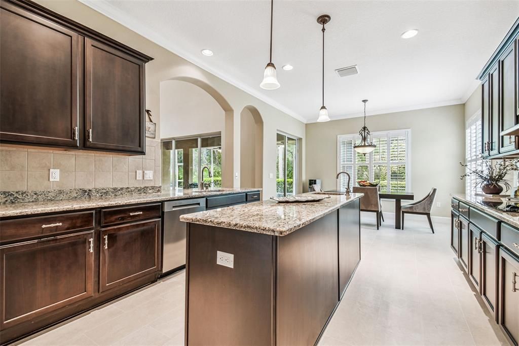 Dining room, Interior, Kitchen, Pendant Lights, Recessed Lighting