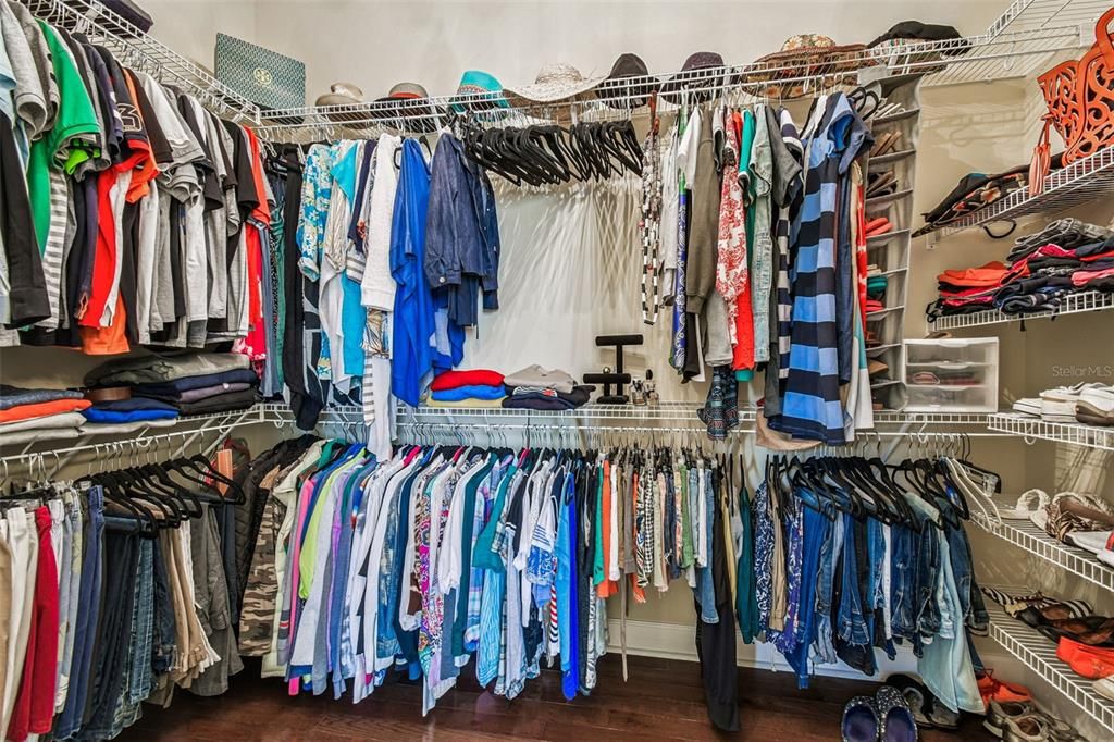 Interior, Walk-in Closets, Wood Texture Flooring
