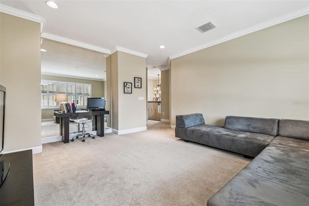 Home Office, Interior, Pendant Lights, Recessed Lighting