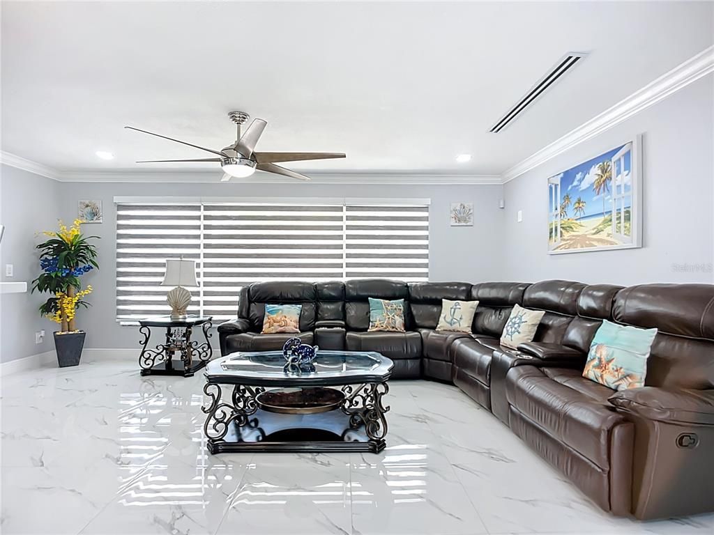 Interior, Living room, Marble, Recessed Lighting