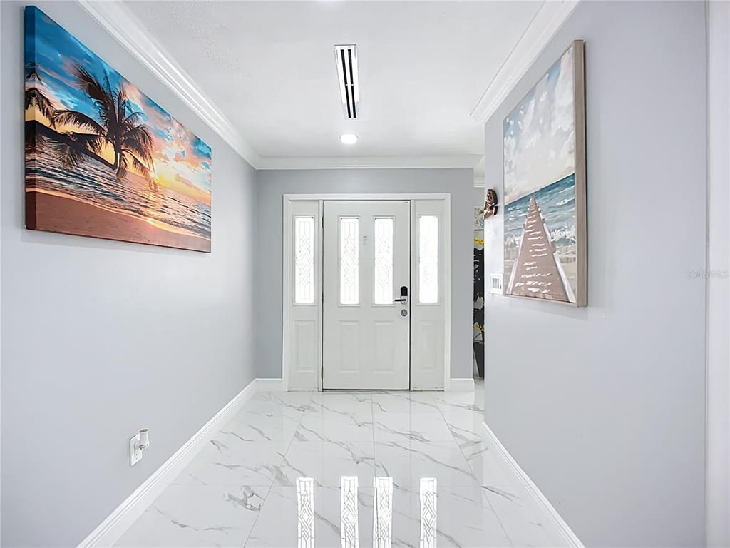 Interior, Marble, Recessed Lighting