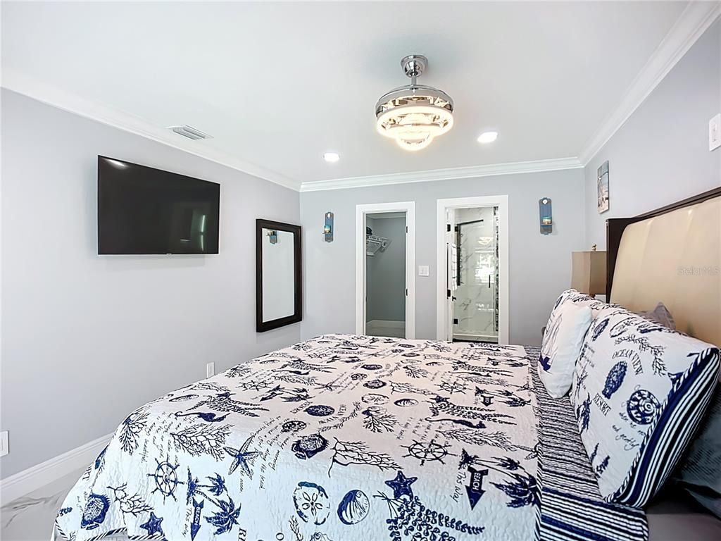 Bedroom, Interior, Recessed Lighting
