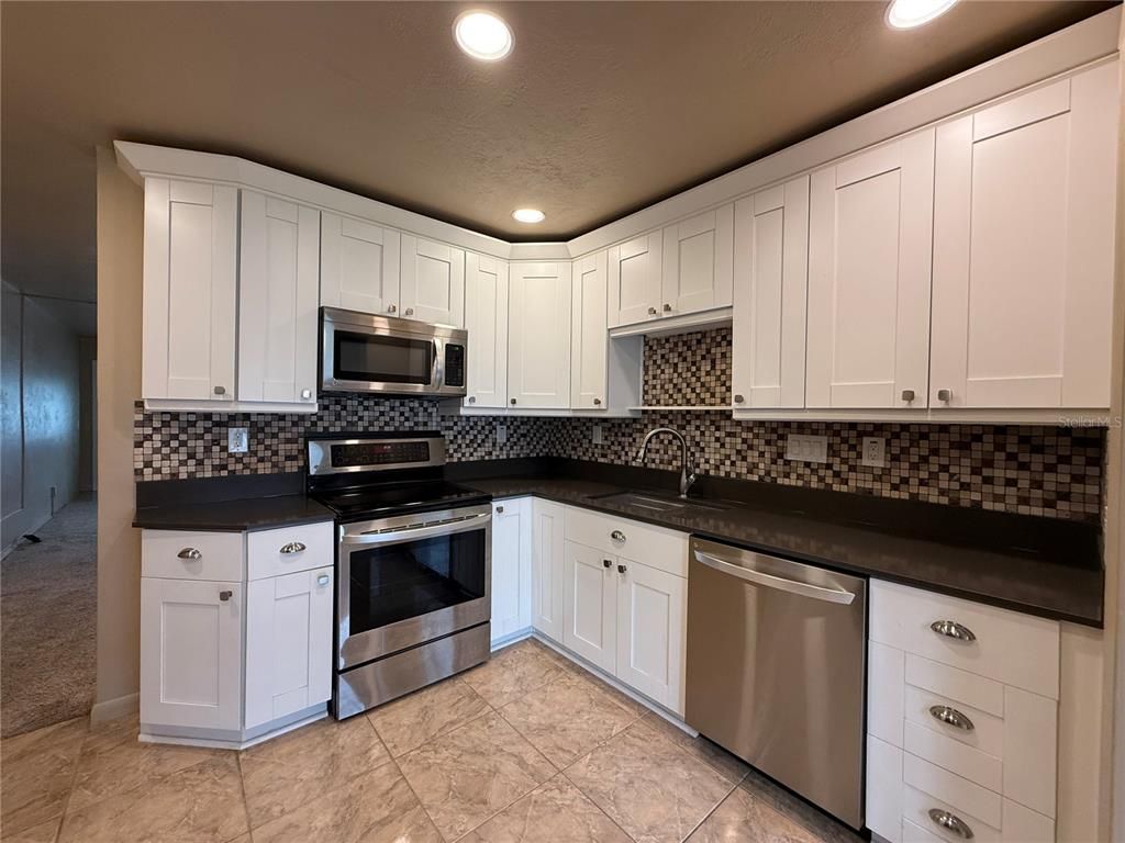 Interior, Kitchen, Recessed Lighting, Stainless Steel Appliances