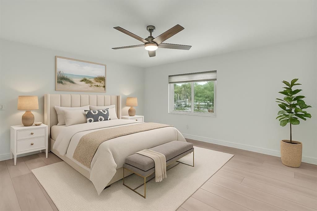 Bedroom, Interior, Wood Texture Flooring