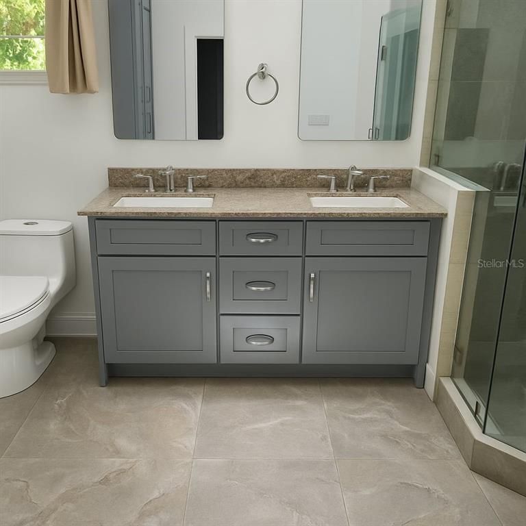 Bathroom, Dual Sink Vanities, Interior