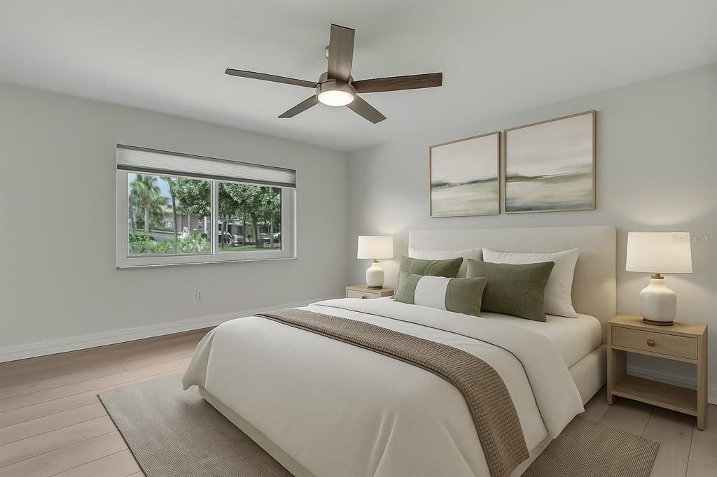 Bedroom, Interior, Wood Texture Flooring