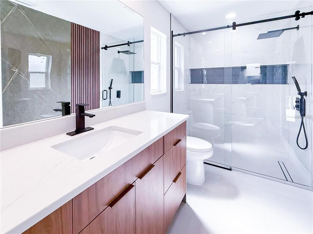 Bathroom, Glass Shower, Interior