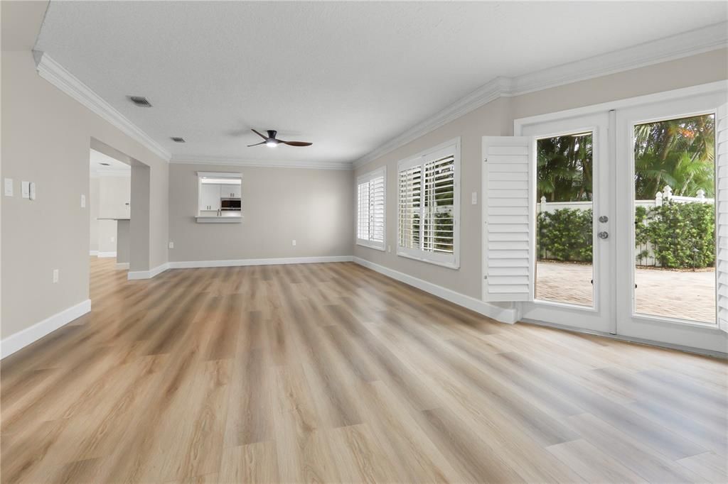 Empty room, Interior, Wood Texture Flooring