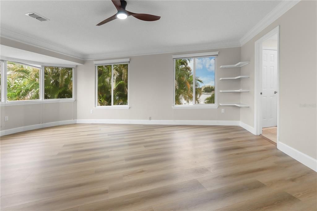 Empty room, Interior, Wood Texture Flooring