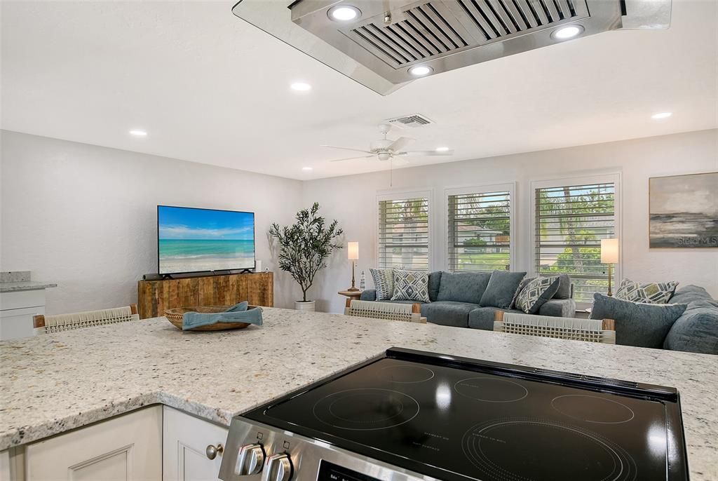 Interior, Kitchen, Living room, Recessed Lighting