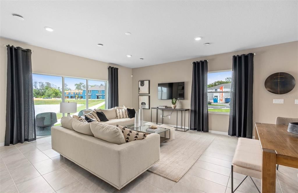 Interior, Living room, Recessed Lighting, Water