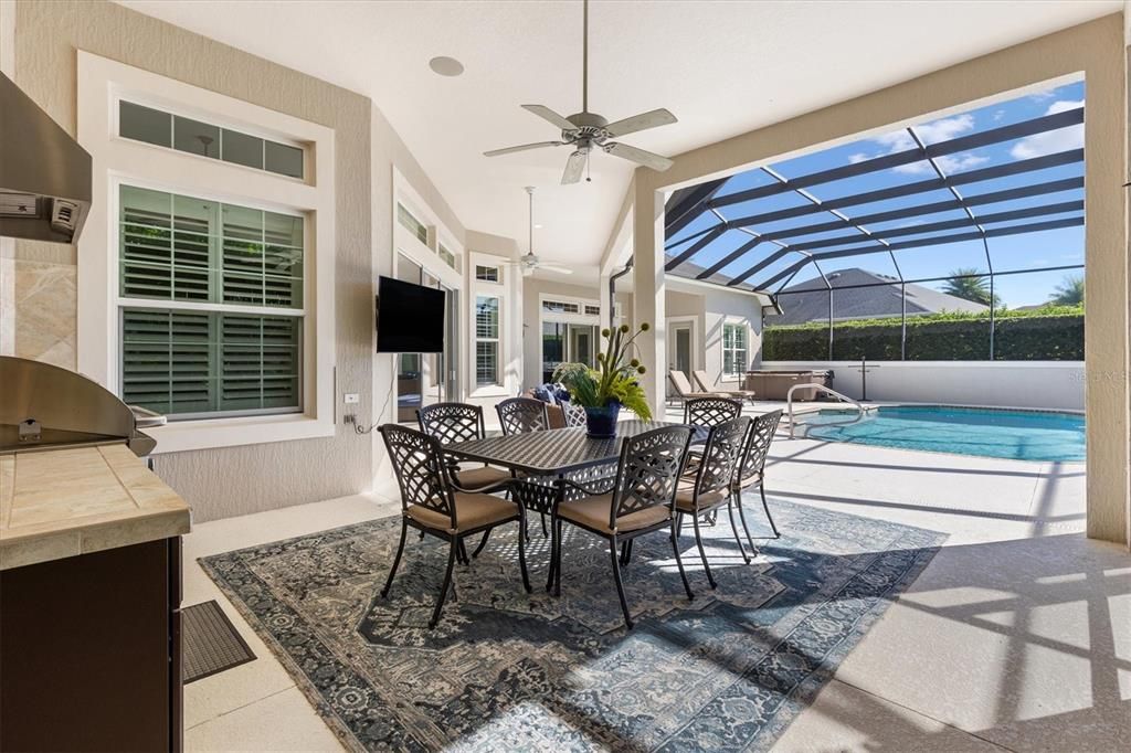Dining room, Glass Ceilings, Interior, Pool, Sun Room