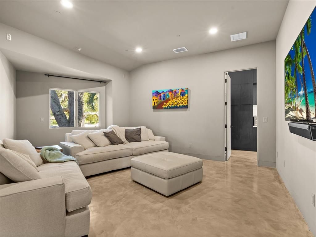 Interior, Living room, Recessed Lighting