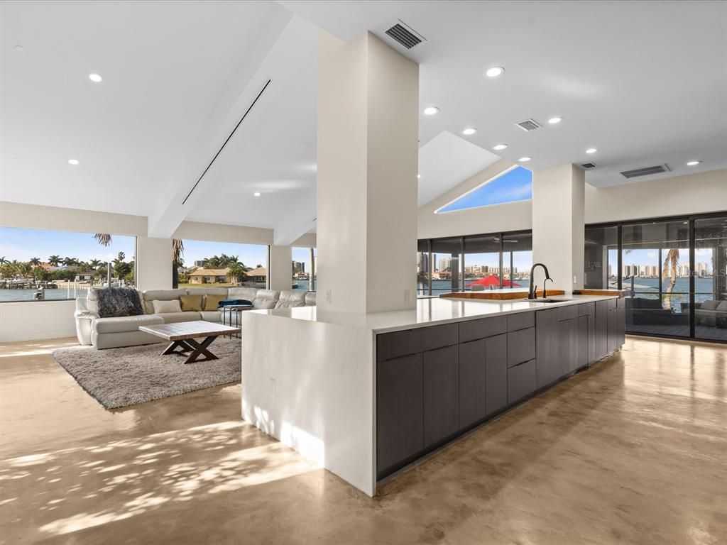 Interior, Living room, Recessed Lighting, Water