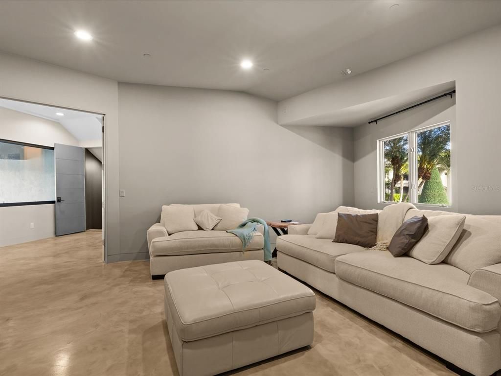 Interior, Living room, Recessed Lighting