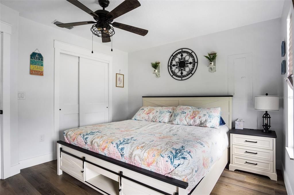 Bedroom, Interior, Wood Texture Flooring