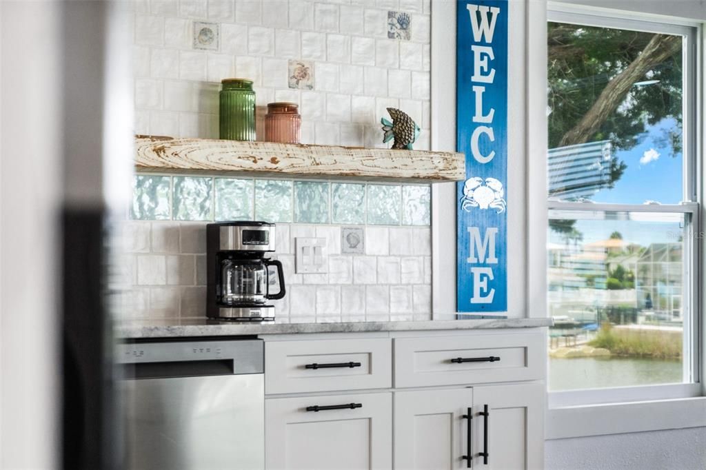 Interior, Kitchen, Stainless Steel Appliances, Stone Walls