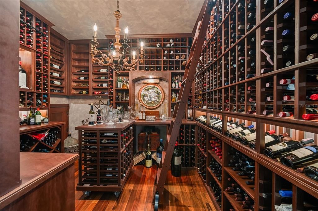 Chandelier, Interior, Wine Storage, Wood Texture Flooring