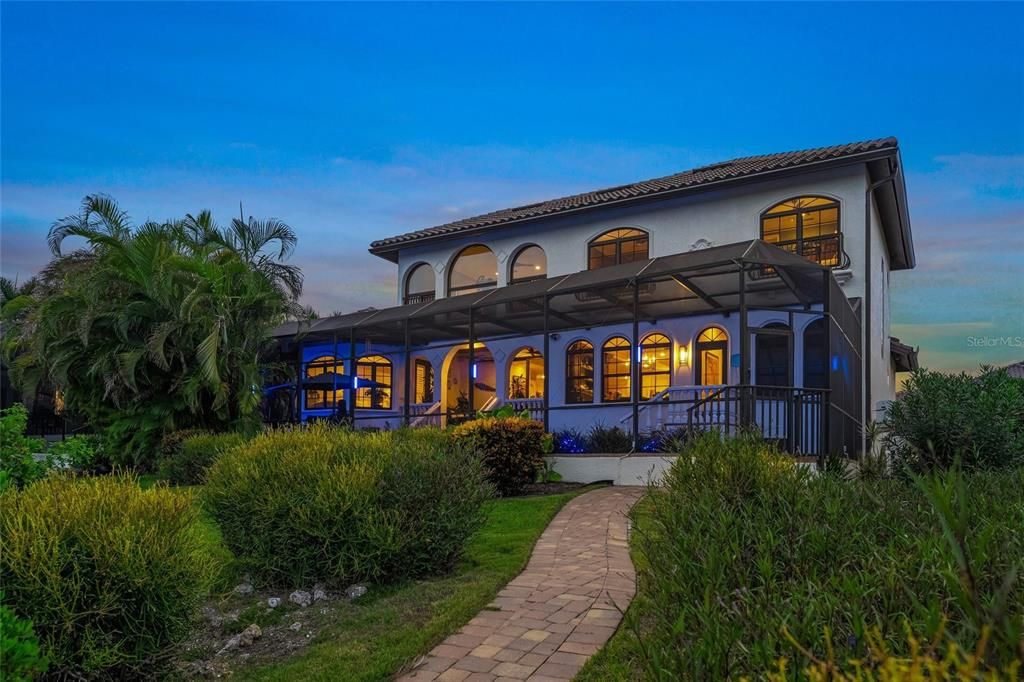 Backyard, Exterior, Facade, Mediterranean