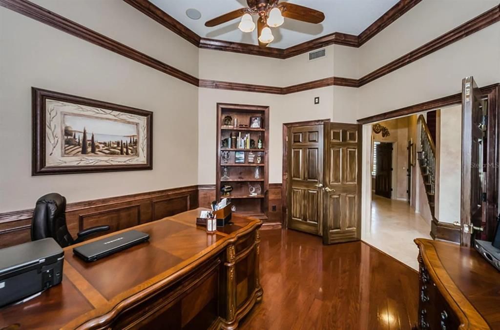 Home Office, Interior, Wood Texture Flooring