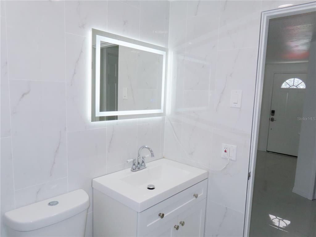 Bathroom, Interior, Marble Walls