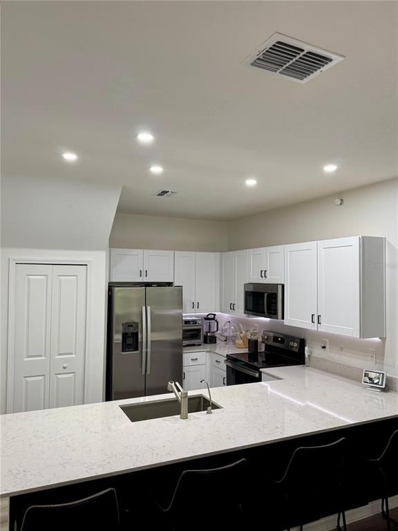 Interior, Kitchen, Recessed Lighting, Stainless Steel Appliances