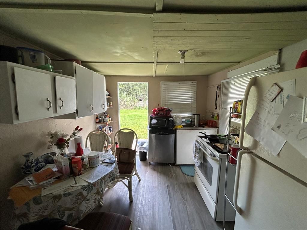 Interior, Kitchen, Wood Texture Flooring